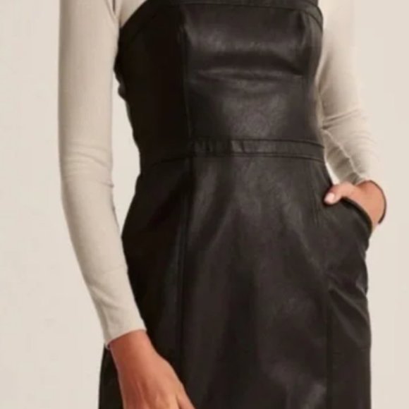 Abercrombie & Fitch | Dresses | Vegan Leather Mini Dress By Abercrombie Fitch